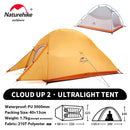 Naturehike Cloud Up 2 People Tent Ultralight 20D Camping Tent Waterproof Outdoor Hiking Travel Backpacking Cycling Fishing Tents