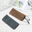 1Pcs Soft Leather Reading Glasses Bag Case Waterproof Solid Sun Glasses Pouch Simple Eyewear Storage Bags Eyewear Accessories