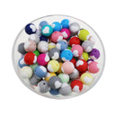 10pc/Lot  Valentines Day Silicone Beads Focal Heart Round Marking DIY Necklace Baby Pacifier Chain Beads For Making Jewelry