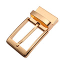 KOLBER Fashion Men's Belt Buckle High Quality Zinc Alloy 3.5cm Reverse Buckle Smooth Silver Belt Pin Buckle for Trousers Male