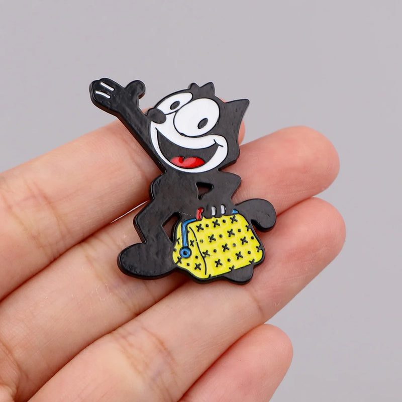 Cute Animal Enamel Pin Brooches for Women Anime Lapel Pins Badges on Backpack Clothing Accessories Fashion Jewelry Kids Gift