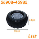 MOC Technical Tire Wheel Cross Hole Set Motorcycle Tyre & Rim Car Truck Wheels Hub Bricks Construction Building Blocks