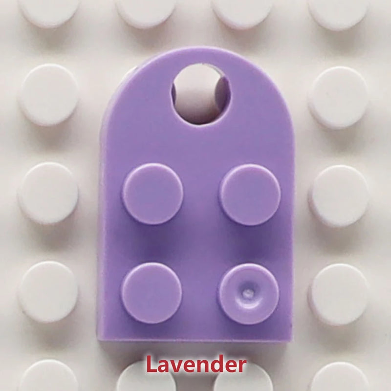 50pcs DIY Building Blocks 3176 Brick Heart Necklace/Key Ring Toys 2x 3 Heart-shaped Multicolor Educational Toy Gift for Children