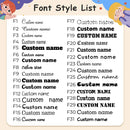 Cartoon Cute Animals Little Monster Children'S Clothes Stamp Seal Kids Personalized Stamps Label Stamp, Waterproof Labels