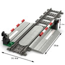 MOC City Train Track Accessories Barrier Barrier Fire Lane Crossing Building Blocks Railing Level Crossing Children's Brick Toys