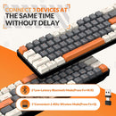 RK68 60% Wireless Mechanical Keyboard, Bluetooth 5.0/2.4GHz with Dual Mode 2-in-1 Receiver, 68-Key Hot-Swappable Gaming Keyboard