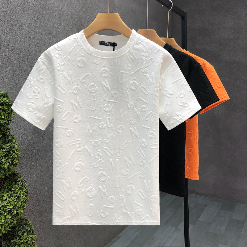 2024 Male New Arrival T-shirts Cotton Summer T Shirt Women Men Harajuku Tops Tees Solid Color Streetwear Hip Hop T Shirt Q29