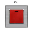 86 type 1 2 3 Gang 1 2 Way bright switch wall Socket with led brushed stainless steel switch French German UK electric socket