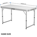 Camping Aluminium Folding Table｜Camping Table｜Height Adjustable｜Portable with Carrying Handle｜For Picnic/Kitchen/Garden