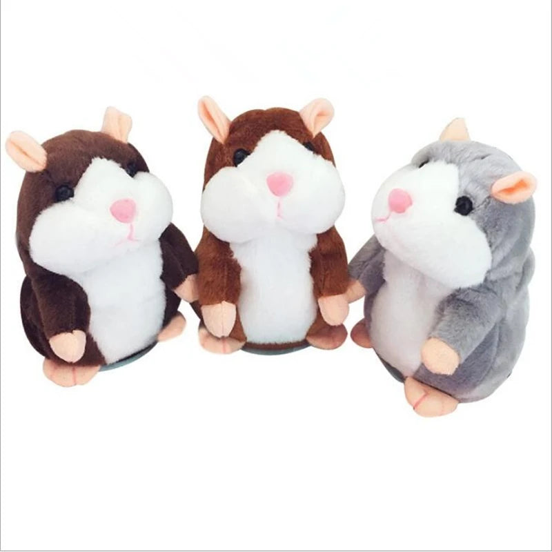 Anime  Models Talking Hamster Mouse Pet Speak Talking Sound Record Hamster Educational Plush Toy for Children Christmas Gift