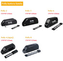 Ebike Battery Hailong Polly 36V 48V  20Ah 24Ah 25Ah 18650 21700 Electric Bike Batteria 14.4ah for500W 750W 1000W 1500W Motor