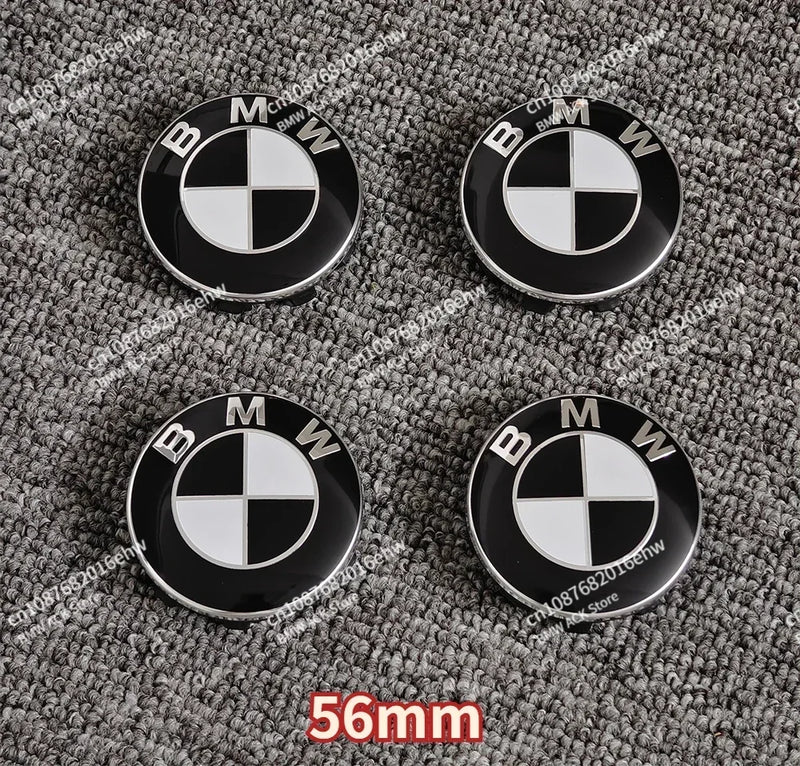 4Pcs 68MM 56MM Car Wheel Center Caps for BMW E90 E46 F10 F30 E87 F20 G20 E60 E39 E92 F11 F31 E61 F25 E36 X3 X5 Car Accessories