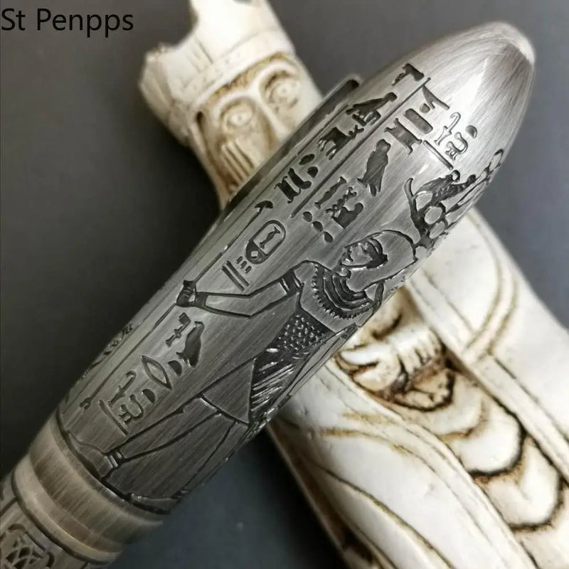 St Penpps Huge Size Fountain Pen Egypt Mars Brass Ink Pen Medium