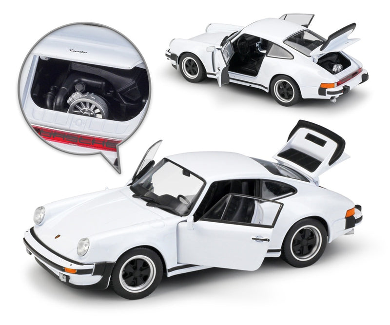 WELLY Diecast Vehicle 1:24 Classic Metal 1974 Porsche 911 Turbo3.0 Sports Car Toy Alloy Car Model Toy For Kid Gifts Collection