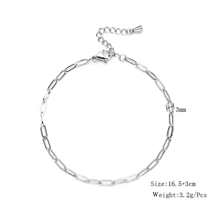 Multiple Styles Cross Chain Fashion Jewelry Unisex Daily gifts Waterproof Durable Non Fading Metal Stainless Steel Bracelets