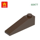 Wange 92Pcs/lot Slope 18°4x1 Roof Block Moc Color Accessories Compatible with 60477 Brick DIY Children's Toy Assembly Parts