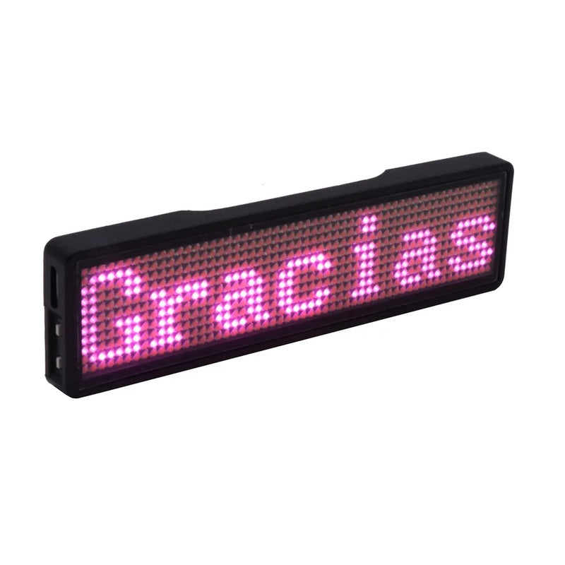 Bluetooth LED Module Name Badge DIY Programmable Scrolling Message Board Mini LED Display HD DIY Electronic Kit