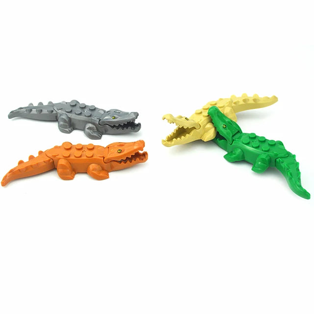 MOC City Animal Zoo Fram Accessories Building Block Figures Goat Sheep Eagle Owl Panda Parrot Seagull Penguin Bricks Toy Gift