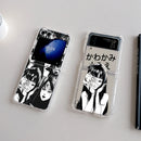 Anime Tomie Kawakami Phone Case for Samsung Galaxy Z Flip 3 4 Z Flip 5 6 Z Fold 4 5G PC Soft Anti-fall Back Cover