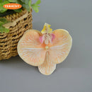 16Color Artificial Latex Phalaenopsis Butterfly Orchid Flowers Head DIY Wedding Christmas Decorative Shooting Props Accessories