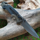 9Cr18MoV Blade Knife with Titanium G10 Handle: High-Hardness Portable Tool for Outdoor Survival & Self-Defense