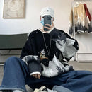 Elk Christmas sweater design restoring ancient ways American high street male qiu dong season and thicken celebrity sweater coat