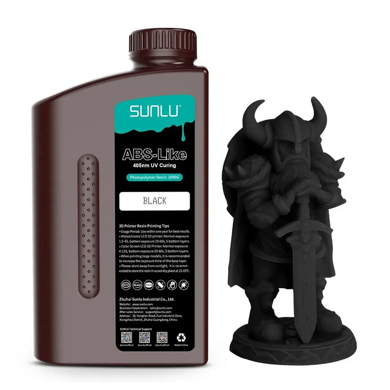 SUNLU 1KG ABS-Like/ Standard / Water-Wash 3D Resin 405nm UV Resin For most SLA/DLP/LCD 3D Printer Material UV Sensitive 1kg