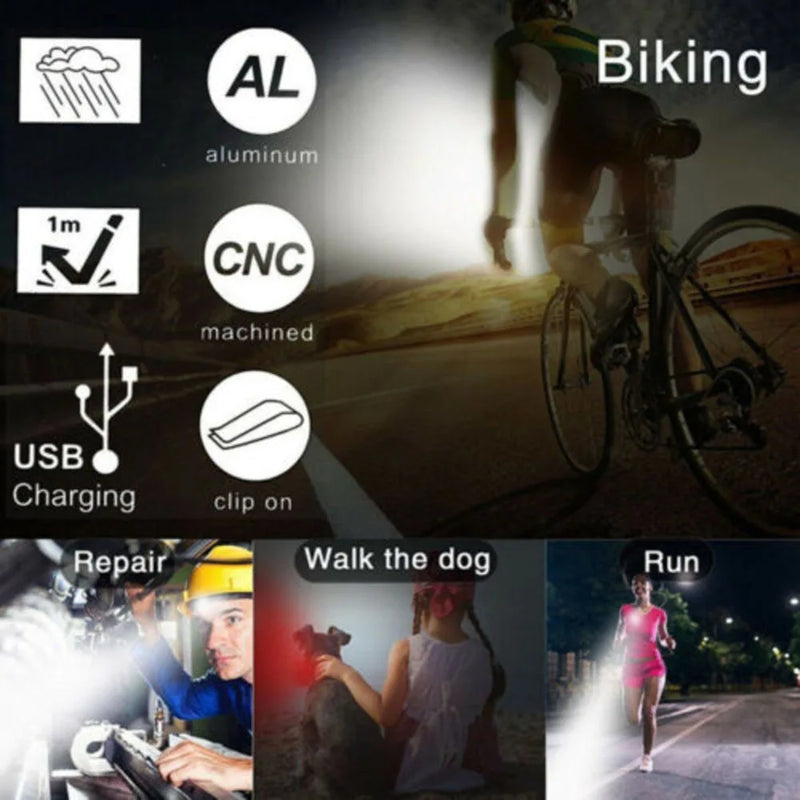 Bike Light Set, Super Bright USB Rechargeable Bicycle Lights,Waterproof Mountain