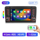 Junsun 7 "Wireless CarPlay for Apple Android Auto Car Radio for Audi A3 8P S3 2003-2012 GPS tereo Multimedia 4G 8core RDS
