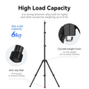 Ulanzi TT43 1.9M Aluminum Alloy Light Stand Reversible Leg Light Stand Tripod for LED Light Projector Flash Softbox Max Load 6KG