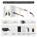 WEST BIKING Cycling Photochromic Men Sunglasses Women Bicycle Riding Outdoor Sports Bike Anti-fog Glasses Cycling Equipment