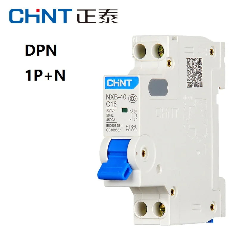 CHINT NXB-40 DPN 1P+N 6A 10A 16A 20A 25A 32A 40A 220V 230V 50HZ  Miniature Circuit breaker MCB NEW DZ267