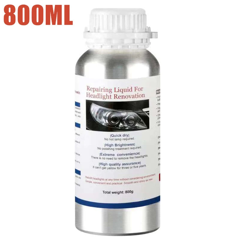 800ML Car Headlight Repair Fluid Headlight Polishing Restoration Chemical Polishing The Headlights