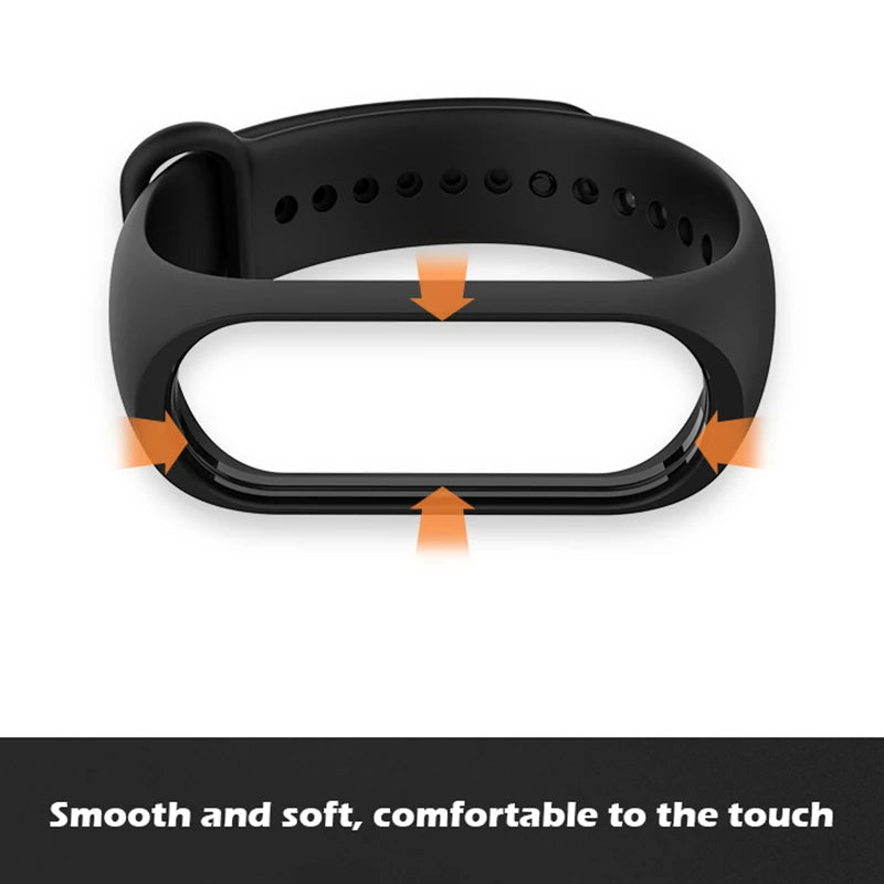 Strap For Xiaomi Mi Band 6 Mi Band 5 Bracelet for Miband 4 Silicone Wristband for Mi Band 7 3 Smart Watch Replacement Belt Strap