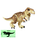 Jurassic Dinosaur Park Dinos World Building Blocks Animals Tyrannosaurus Rex Indominus I-Rex Blue Figures Triceratops Toys