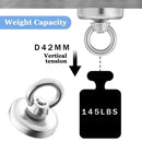 D16~D42mm Super Strong Neodymium Fishing Hook N52 Heavy Duty Rare Earth Neodymium with Countersunk Hole Eyebolt Salvage Magnetic
