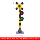 MOC Creative Expert City Train Traffic lights Railing Crossing Railway Express Bricks Building Blocks DIY Toys for Kids gifts