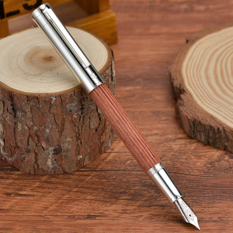 Retro Hongdian 1866 Wood Fountain Pen