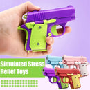 3D Printed Model Gravity Straight Jump Mini Toy Gun Non-firing Cub Radish Toy Knife Kids Stress Relief Toy Christmas Gift