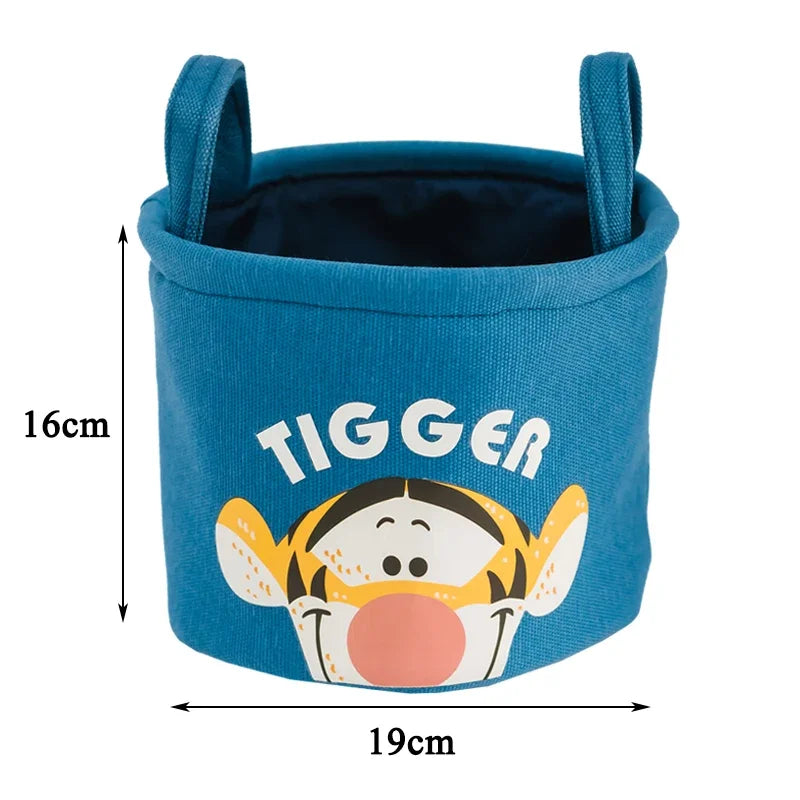 Disney Winnie The Pooh Desktop Storage Box Cartoon Minnie Sock Storage Basket Snack Sundries Cosmetic Storage Basket Party Gift