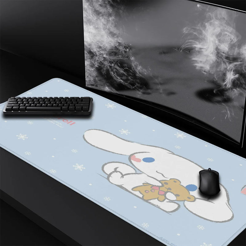 Cartoon C-Cinnamoroll Kawaii Mouse Pad Gamer GAMING MOUS Mausepad Pc Accessories Table Pads Keyboard Mat Deskmat Mousepad Mats