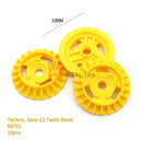 MOC Techncial Gear Tooth Parts Differential Housing 65413 65414 69761 69762 Kit Building Blocks Car Brick with Clutchs Toys
