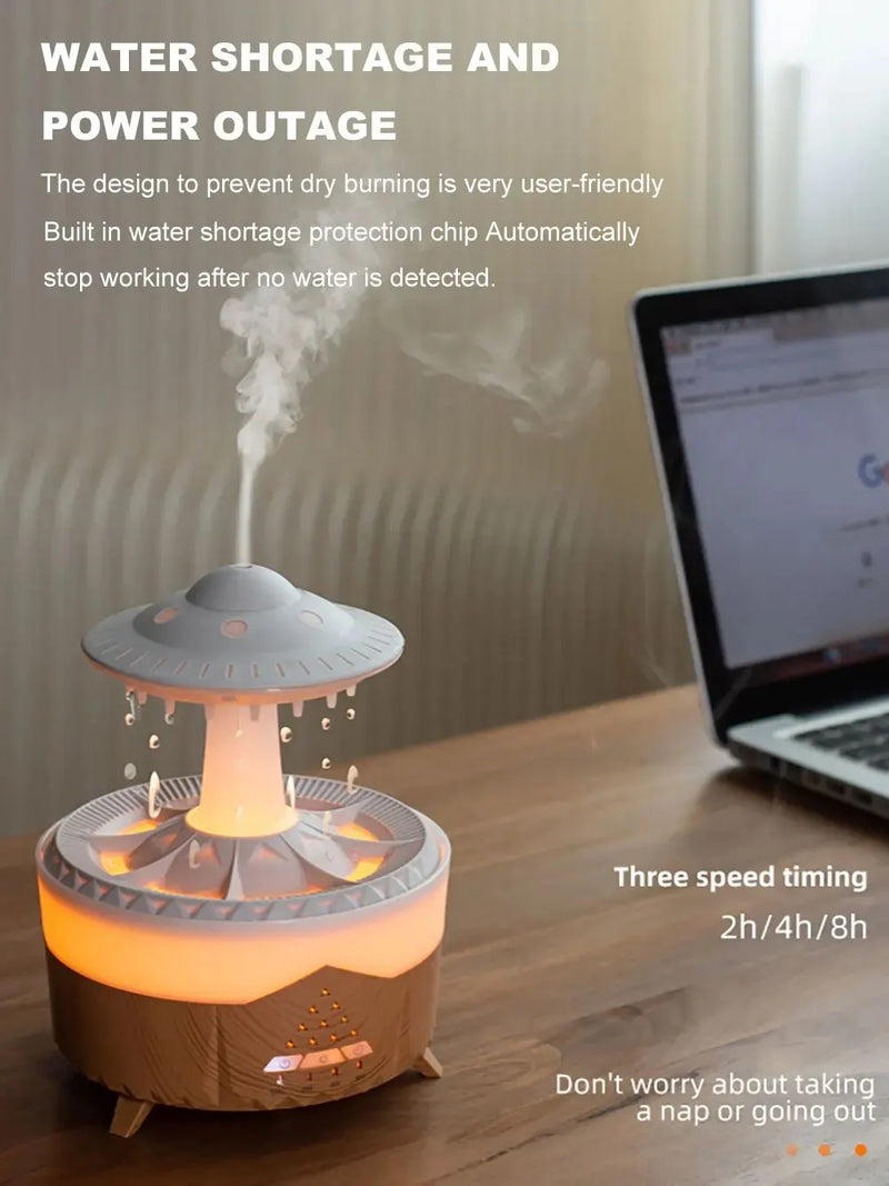 2025 ufo Air Humidifier Ultrasonic Aromatherapy Diffusers Mist Maker Fragrance Essential Oil Aroma Difusor Remote control