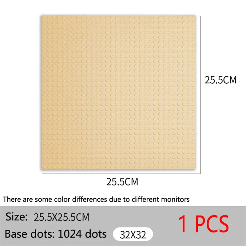 Baseplate 32x32 16X32 Dots Classic Brick Plate Building Blocks DIY Constructor Parts Baseplates Compatible Brands City Friends