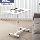 Height Adjustable Computer Table with Wheels Computer Trolley Side Table Bed Table Computer Desk Sofa Table for Home Office
