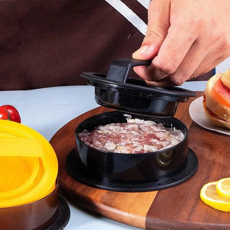 1pc Manual Hamburger Press Mold Multifunctional Convenient and Reusable Round Patty Press Burger Kitchen Accessory