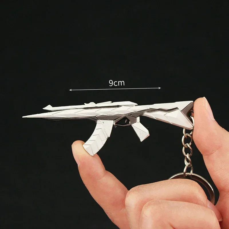 Valorant Weapon Keychain Reaver Karambit Vandal Prime Champions Skins Samurai Sword Pocketknife Weapon Model Gifts Toys for Boys