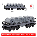MOC City Creative Idea Technical Train Base Wheel Carriage Building Blocks Bricks Assembled DIY Toys for Kids Christmas giftS