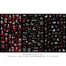 3pcs Valentine's Day embossed nail art stickers, easy application for nail decoration, DIY, gift, party makeup styling, Y2K