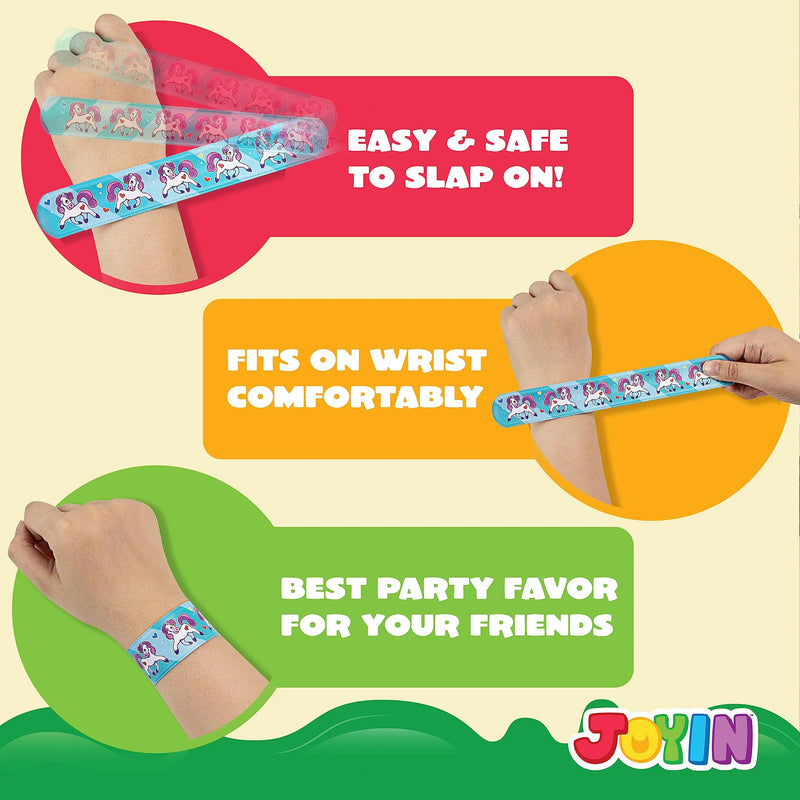 20/40/60Pcs Slap Bracelets for Kids Bulk Wristbands with Animals, Friendship for kids Easter Party Favors